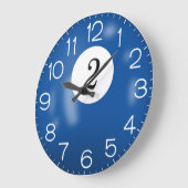 ブルービリヤード#2ボール ラージ壁時計 (傾斜)