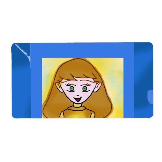 ブルービンゴアニメラベル ラベル (正面)