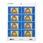 ブルービンゴアニメラベル ラベル (フルシート)