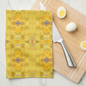 ブルービースト走ズイエロー キッチンタオル (四つ折り)