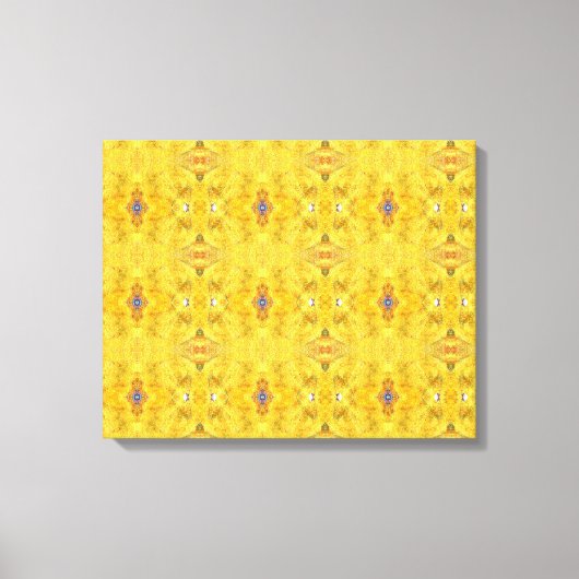 ブルービースト走ズイエロー キャンバスプリント (正面)