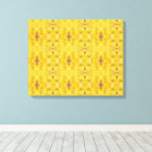 ブルービースト走ズイエロー キャンバスプリント (インサイチュ (ウッドフロア))