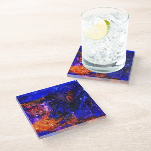 ブルービースト走ズファイアー ガラスコースター (アングル)