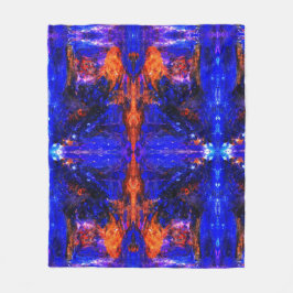 ブルービースト走ズファイアー フリースブランケット