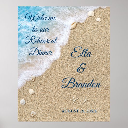 ブルービーチウェーブのリハーサルディナー ポスター (正面)