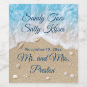 ブルービーチウェーブズサンディトゥーズ ワインラベル (シングルラベル)