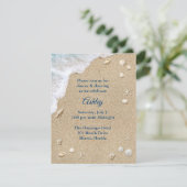 ブルービーチウェーブバルミツワー披露宴招待状 招待状 (スタンド正面)