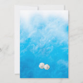 ブルービーチウェーブ結婚式招待状 招待状 (裏面)