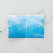 ブルービーチウェーブ&スターフィッシュサンキューカード カード (内部)