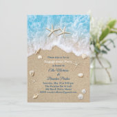 ブルービーチウェーブ&スターフィッシュ婚約パーティ 招待状 (スタンド正面)