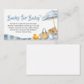 ブルービーチサマーベビーシャワーブックベビー エンクロージャーカード (正面/裏面)