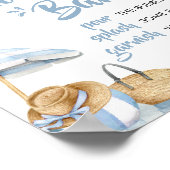 ブルービーチサマーベビーシャワーマママオサバー ポスター (角)