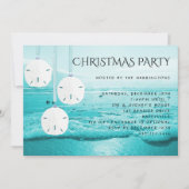 ブルービーチサンドドルズクリスマスパーティの招待状 招待状 (正面)