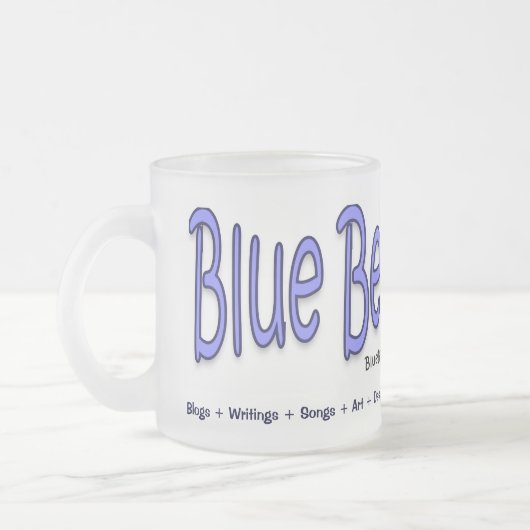 ブルービーチソング™マグ フロストグラスマグカップ (左)