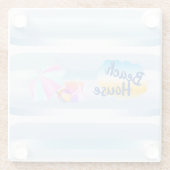 ブルービーチハウスコースター ガラスコースター (裏面)