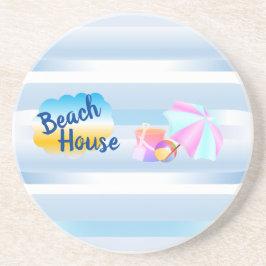 ブルービーチハウスサンドストーンコースター コースター