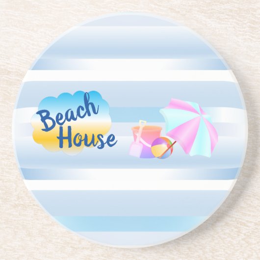 ブルービーチハウスサンドストーンコースター コースター (正面)