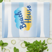 ブルービーチハウスティータオル キッチンタオル (折り畳み)