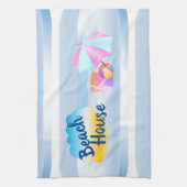 ブルービーチハウスティータオル キッチンタオル (縦)