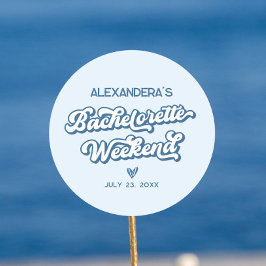 ブルービーチバチェロレッテパーティーの景品 ラウンドシール