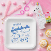 ブルービーチバチェロレッテ紙プレート ペーパープレート (パーティー)