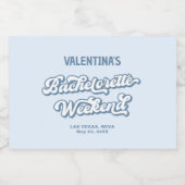 ブルービーチバチェロレッテ スパークリングワインラベル (シングルラベル)