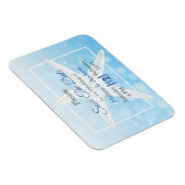 ブルービーチヒトデの結婚式は日付磁石を保存 マグネット (右側)