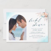 ブルービーチブライダルシャワー 招待状 (正面)