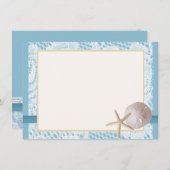 ブルービーチレースサンドドルサンキュー サンキューカード (正面/裏面)