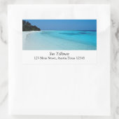 ブルービーチ住所 シール (バッグ)