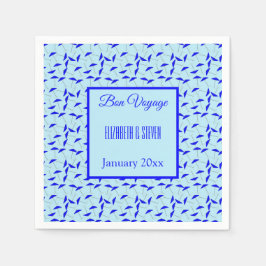 ブルービーチ傘パターンボンボヤージュ スタンダードカクテルナプキン