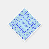ブルービーチ傘パターンボンボヤージュ スタンダードカクテルナプキン (角)