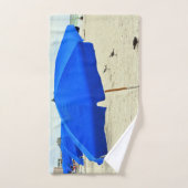 ブルービーチ傘 ハンドタオル (ハンドタオル)
