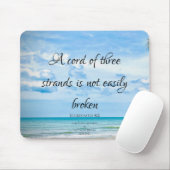 ブルービーチ海バイブル引用文コード3ストランド マウスパッド (マウス)