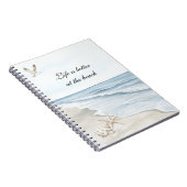 ブルービーチ海ヒトデ海鳥 ノートブック (右側)