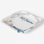 ブルービーチ海海50と素晴らしい誕生日 ペーパープレート (傾斜あり)