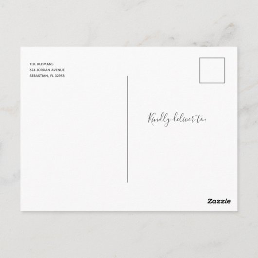 ブルービーチ結婚写真ありがとう ポストカード (裏面)