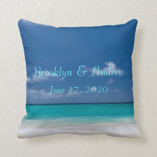 ブルービーチ結婚式ピロー クッション