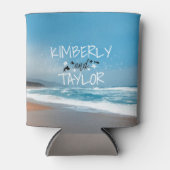 ブルービーチ結婚式 缶クーラー (正面)