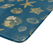 ブルービーチ金ゴールドシーシェル カッティングボード (角)