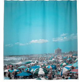 ブルービーチ シャワーカーテン