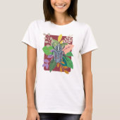 ブルービートル水彩画 Tシャツ (正面)