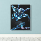 ブルービートル跳躍キャラクターアート キャンバスプリント (インサイチュ (ウッドフロア))