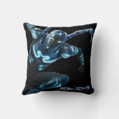 ブルービートル跳躍キャラクターアート クッション (裏面)