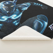 ブルービートル跳躍キャラクターアート シェルパブランケット (3/4)