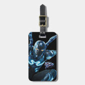 ブルービートル跳躍キャラクターアート ラゲッジタグ (正面縦)