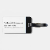 ブルービートル跳躍キャラクターアート ラゲッジタグ (裏面横)