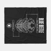 ブルービートルScarab Techグラフィック フリースブランケット (正面(横))