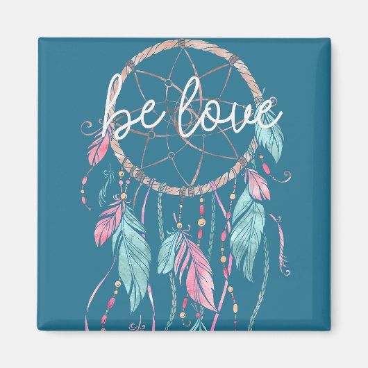 ブルービーラブドリームキャッチャー マグネット (正面)