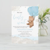 ブルービーリー待ちベビーシャワー 招待状 (スタンド正面)